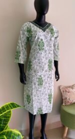 V neck handwork kurta - Image 2