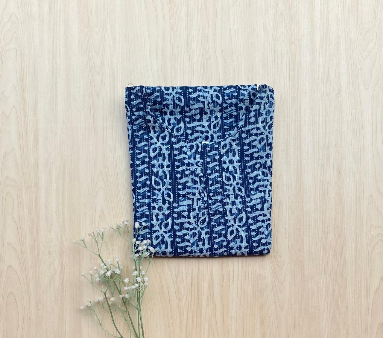 WhatsApp Image 2025-02-20 at 12.13.17 PM (2) Kantha cotton kurta - Image 1