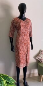 Georgette Batik Kurta - Image 3