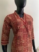 Simple Ajrak kurta - Image 2