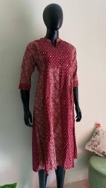 Ajrak Anarkali Kurta - Image 3