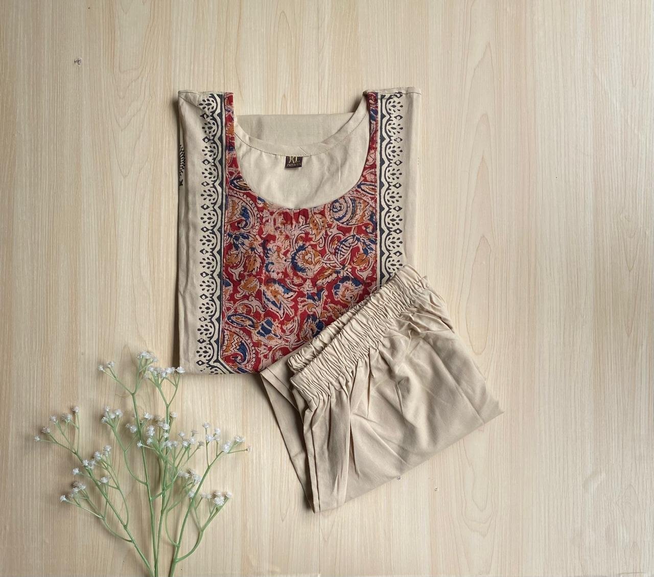 WhatsApp Image 2025-06-01 at 5.05.56 PM Kalamkari Co-ord Set - Image 1