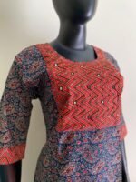 Ajrak handwork kurta - Image 2