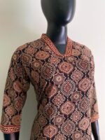Simple Ajrakh Kurta - Image 2
