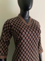 Simple Ajrak kurta - Image 2
