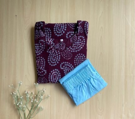 cotton batik kurta