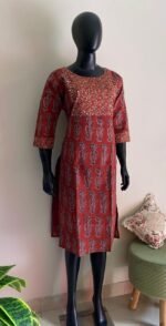 Ajrakh Handwork kurta - Image 3