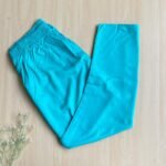 straight cut pant-Turquoise Blue