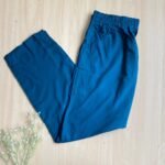 straight cut pant-Peacock Blue