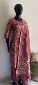 Cotton batik kurta set - Image 3