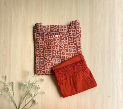 Georgette Batik Kurta Set