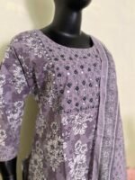 Hand work Cotton  kurta set - Image 2