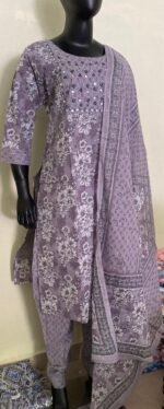Hand work Cotton  kurta set - Image 3