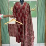 Ajrak cotton kurta set