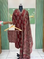 Ajrak cotton kurta set