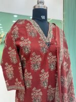 Ajrak cotton kurta set - Image 2