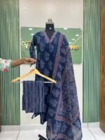 Ajrak cotton kurta set