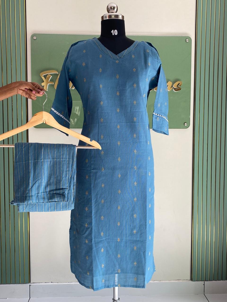 WhatsApp Image 2026-01-11 at 5.38.27 PM Khadi Cotton Co-ord Set - Image 1