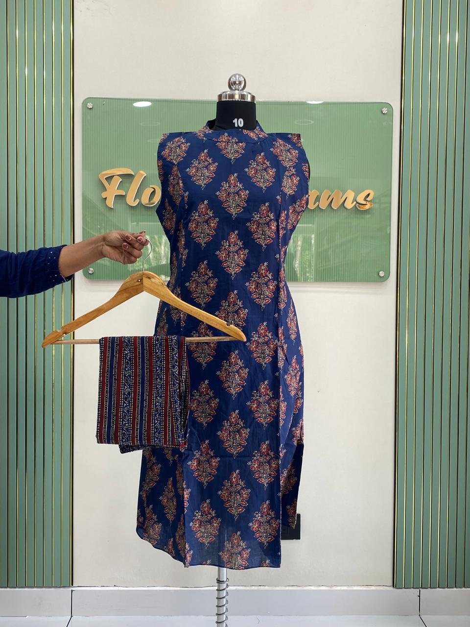 WhatsApp Image 2026-01-18 at 3.13.55 PM (6) Ajrak Halter Neck Co-ord Set - Image 1