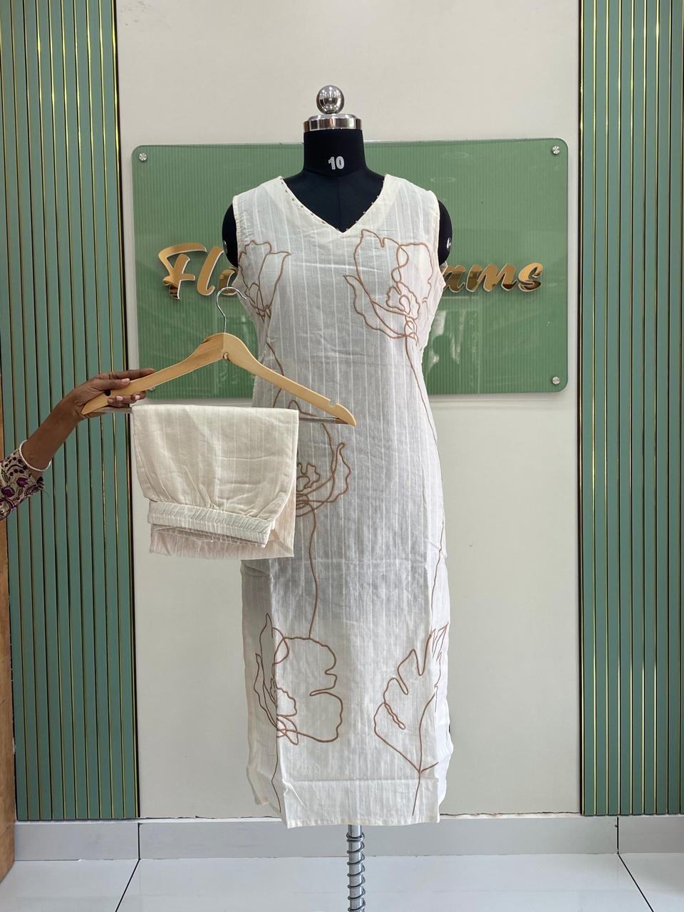 WhatsApp Image 2026-02-14 at 1.59.30 PM Embroidery Co-Ord Set - Image 1