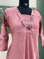 Mul Chanderi Aline kurti - Image 2