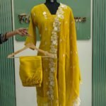 Mul chanderi Cotton Kurta Set