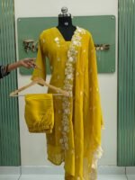 Mul chanderi Cotton Kurta Set