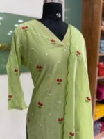 Mul chanderi cotton kurtiset - Image 2