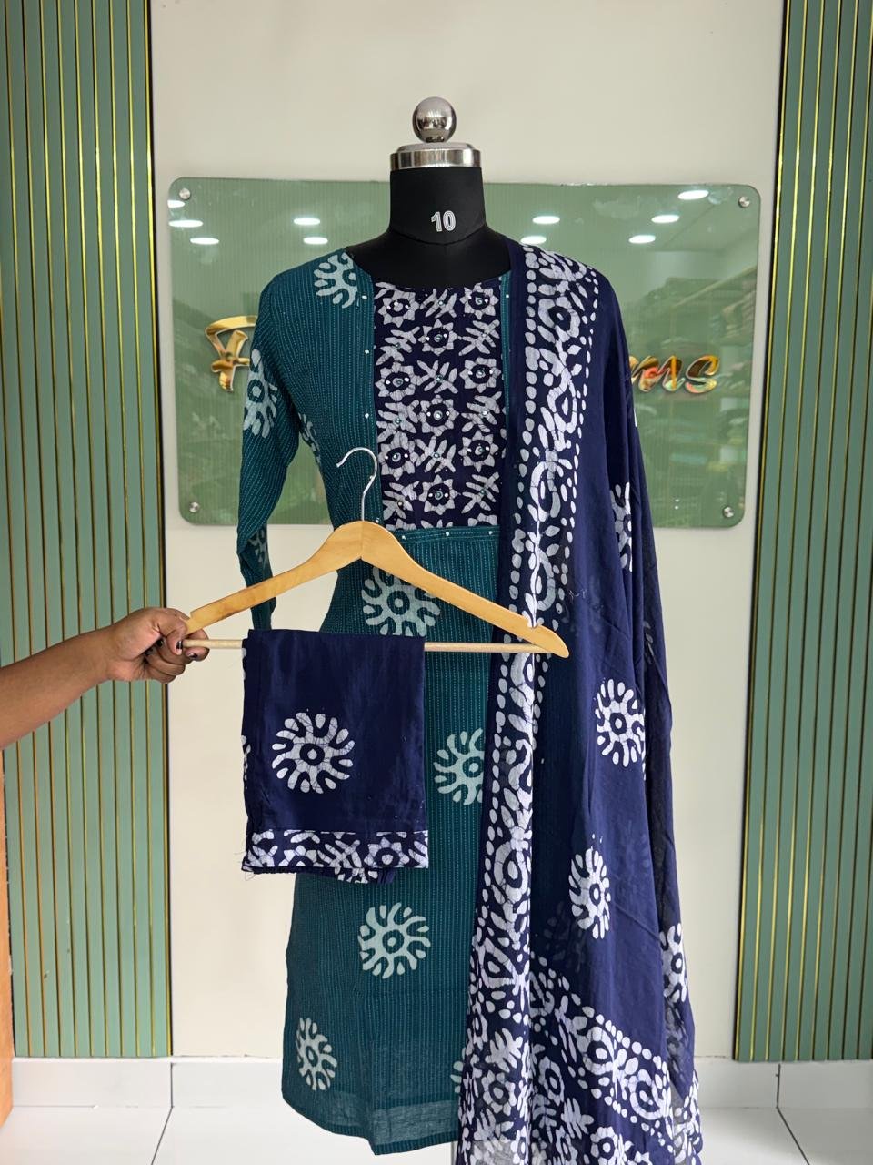 WhatsApp Image 2026-06-08 at 2.09.45 PM Kantha Cotton Kurtiset - Image 1