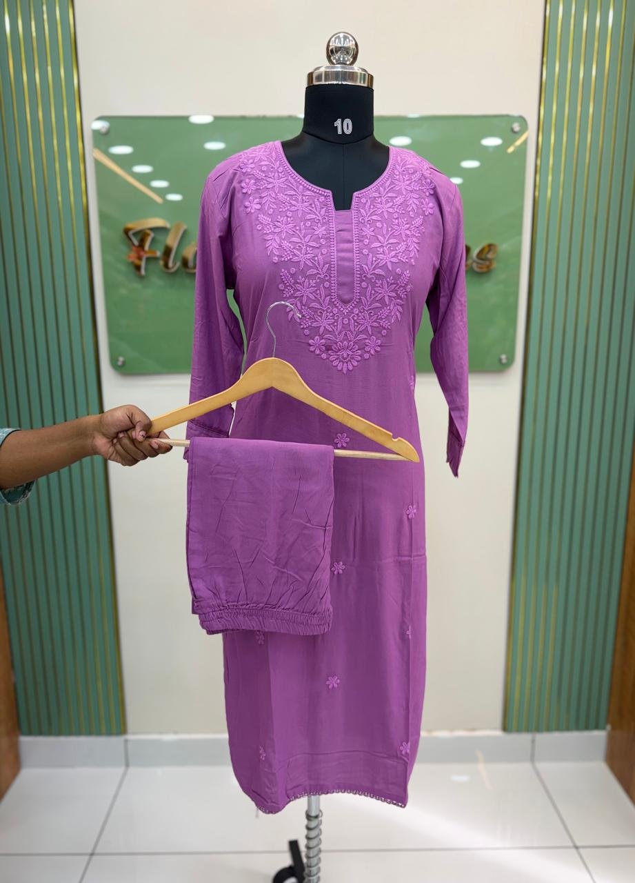 WhatsApp Image 2026-07-29 at 5.09.55 PM Chikankari Co Ord set - Image 1