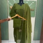 Mul chanderi Kurta Set