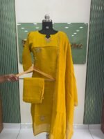 Mul chanderi Kurta Set