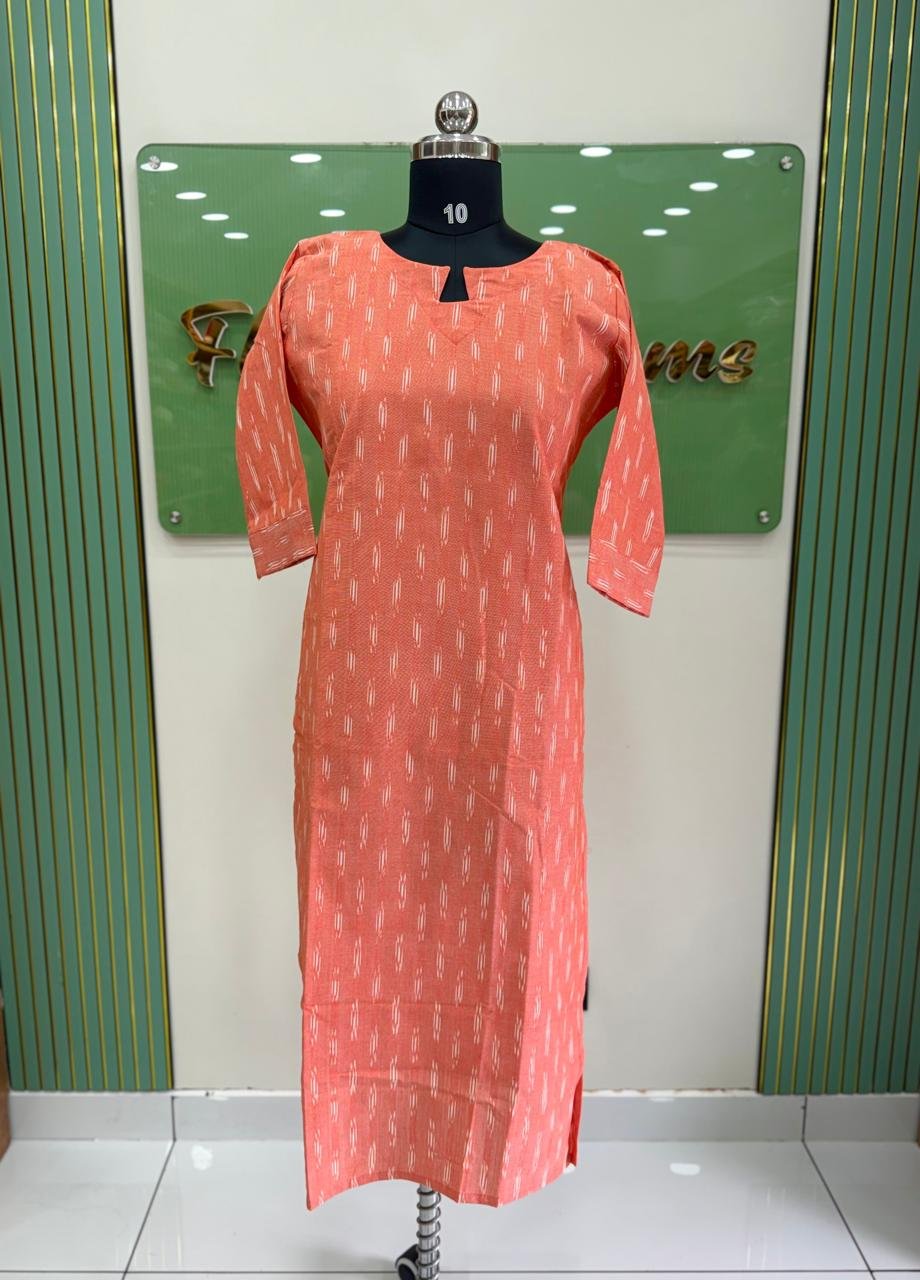 WhatsApp Image 2026-09-18 at 12.25.51 PM Ikkat Kurta - Image 1