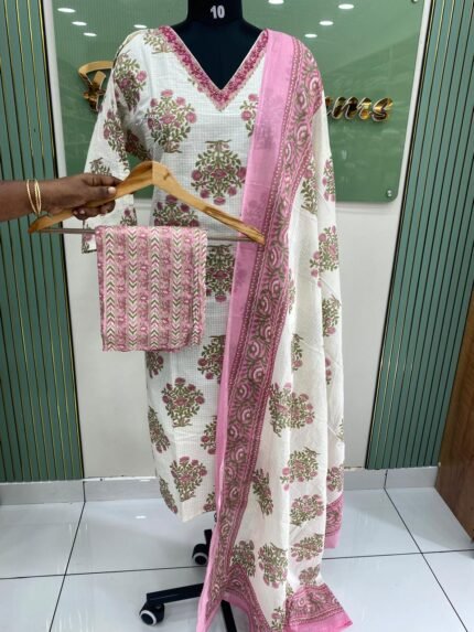 Plus size Cotton kora set